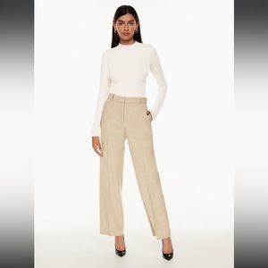 Babaton Agency Pant in Heather Oat Beige